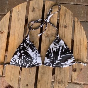 Black and white bikini top
